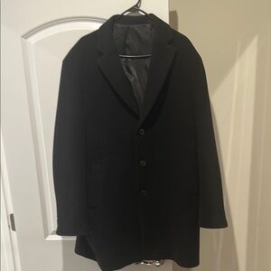 Calvin Klein Black Pea Coat